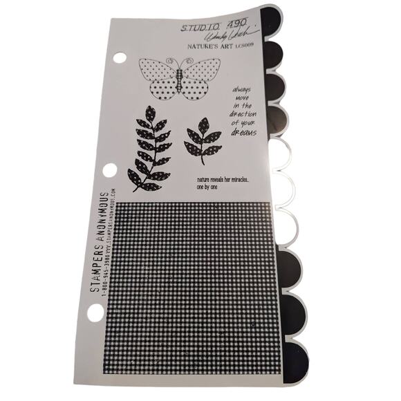 STAMPERS ANONYMOUS Studio 490 Wendy Vecchi Cling Mount Stamps Nature's Art NEW - Picture 1 of 6